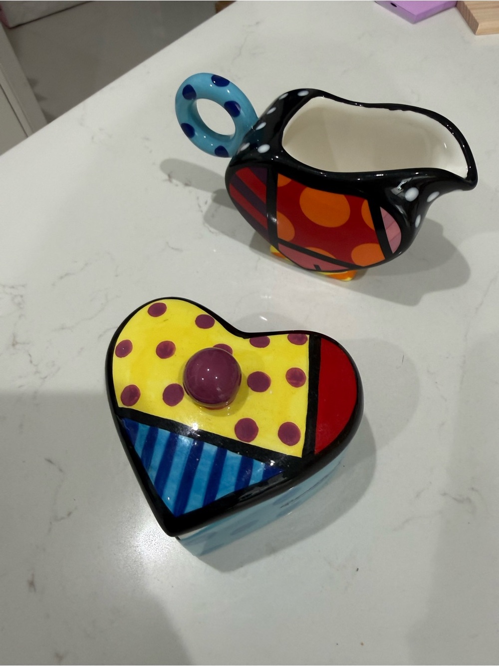 ROMERO BRITTO SUGAR & CREAMER